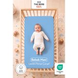 %100 Pamuk Penye Lastikli Bebek Çarşafı | Park Yatak, Beşik, Anne Yanı | 60x110, 60x120, 70x110, 70x120, 70x130, 80x130, 70x140, Bebe Mavisi