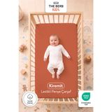 %100 Pamuk Penye Lastikli Bebek Çarşafı | Park Yatak, Beşik, Anne Yanı | 60x110, 60x120, 70x110, 70x120, 70x130, 80x130, 70x140, Kiremit