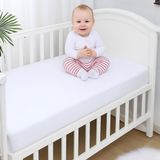 %100 Pamuk Penye, Lastikli Full Kenar Bebek Çarşafı – Oeko-Tex Sertifikalı, Yumuşak ve Nefes - Çok Renkli