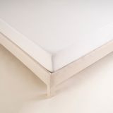 %100 Pamuk Penye Sıvı Geçirmez Yatak Alezi 120x200 cm - Beyaz - 120 x 200 cm