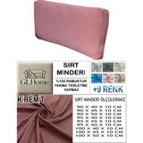 %100 Pamuk Petek 2 Adet Sırt Minderi Kılıfı - 45 x 95 cm - Kiremit