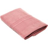 %100 Pamuk Petek Desen Banyo Havlusu 90X150 - Mor - 90 x 150 cm