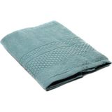 %100 Pamuk Petek Desen Banyo Havlusu 90X150 - Turkuaz - 90 x 150 cm