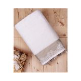 %100 Pamuk Püsküllü 100X150 Banyo Havlusu