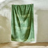 %100 Pamuk Salt Water Plaj Havlusu Yeşil (90X150 Cm) - 90 x 150 cm