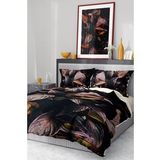 %100 Pamuk Saten Nevresim Takımı Lastikli Çarşaf Deluxe Çift Kişilik 3d Güz