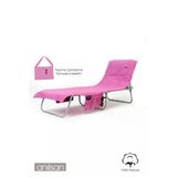 %100 Pamuk Şezlong Havlusu Mürdüm 60x180 cm - Hızlı Kuruyan Plaj ve Havuz Havlusu