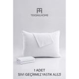 %100 Pamuk Sıvı Geçirmez 1 Li Yastık Alezi Koruyucu Koruyucu Yastık Kılıfı 50 X 70 Beyaz