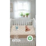 %100 Pamuk Sıvı Geçirmez KAPİTONE Renkli Bebek ve Çocuk Alezi – Park Yatak ve Beşik Yataklarına Uygun - Kahverengi - 80 x 130 cm