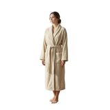 %100 Pamuk Unisex Bej Bornoz - Şalyaka Otel Bornozu, Spa Için Ideal, Günlük Kullanıma Uygun