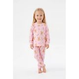 %100 Pamuk Ve Baskılı Kız Bebek Pijama Takımı 9-36 Ay 12742Is