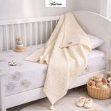 %100 Pamuk Waffle Bebek Pikesi | 90x110 cm | Nefes Alabilir Örtü, Yumuşak Dokulu, 7 Renk Seçenekli Bebek Battaniyesi