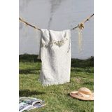%100 Pamuklu 90x180 Peştemal Plaj Havlusu Jakarlı GRİ
