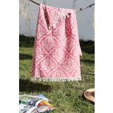 %100 Pamuklu 90x180 Peştemal Plaj Havlusu Jakarlı