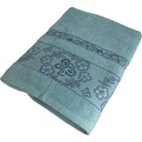 %100 Pamuklu Jakarlı Banyo Havlusu - Çağla Yeşili - 70 x 140 cm