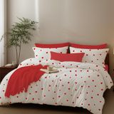 %100 Pamuklu Kalpli Tek Kişilik Nevresim Takımı | 2 Yastık Kılıfı | Lastikli Çarşaf 120x200+30