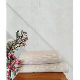 %100 Pamuklu Kilim Banyo Takımı 1 Adet 50X90 cm ve 1 Adet 90X150 cm Boy Havlusu - 90 x 150 cm - 50 x 90 cm - Ekru