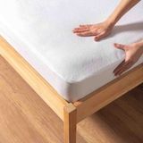 %100 Pamuklu; Mebran kaplama, Tek kişilik Su Sıvı Geçirmez Yatak Koruyucu Yatak Alezi - Beyaz - 100 x 200 cm