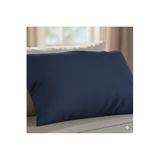 %100 Pamuklu Saten 55X75Cm Büyük Boy Yastık Kılıfı 2 Adet (Fermuarlı), Lacivert