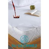 %100 Pamuklu Sıvı Geçirmez Bebek ve Çocuk Yatak Koruyucu Alez, Park Beşik 60*120 cm - 60 x 120 cm - Beyaz