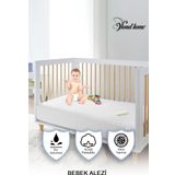 %100 Pamuklu, Sıvı Geçirmez Bebek Ve Çocuk Yatak Koruyucu Alez, Park Beşik, Kreş Anaokulu Alezi