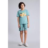 %100 Pamuklu Stumble Guys 2'li Pijama Takımı Erkek Çocuk