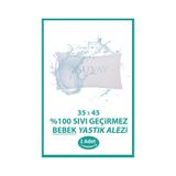 %100 Pamuklu Su Sıvı Geçirmez Bebek Kafa Yastığı Alezi Fermuarlı