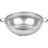 %100 Paslanmaz Çelik Makarna Süzgeci -Çelik Süzgeç-22,5 cm - Seçenek 1 - Açık Gri