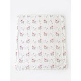 %100 Ponponlu Müslin Bebek Pike Battaniye - 90x90