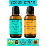 %100 Saf Çay Ağacı Uçucu Yağı ve Portakal Uçucu Yağı - (10ML + 10ML) - 100 ml