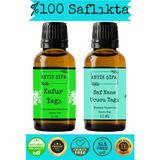 %100 Saf Kafur Yağı ve Nane Uçucu Yağı - (10ML + 10ML) - 100 ml