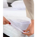 %100 Su Geçirmez Yatak Koruyucu, Lastikli Yatak Pamuklu Havlu Kılıf Derin Cepli Elastik 51 cm'ye Kadar Uyar (İkiz)