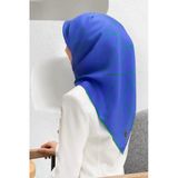 %100 Twill İpek Çizgi Desenli Saks - Zümrüt Yeşili Renkli 90X90 Eşarp Dikim Şekli : El Dikişi