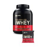 100% Whey Gold Standard Double Çikolata Aromalı 2.26kg 73 Servis Yüksek Protein Tozu Kas Gelişimi - 100% Whey Gold Standard Çikolata Aromalı Şase 31g 1 Servis çikolata
