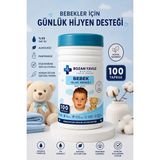 100 Yaprak Silindir Kutu Bebek Islak Mendili Hassas Ciltler Için Çanta Boy Paraben Alkol Içermez Mendil