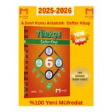 %100 Yeni Maarif 6.Sınıf Türkçe Konu Anlatımlı Defter Kitap+Tablet Kalemi