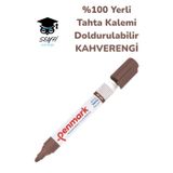 %100 Yerli Beyaz Tahta Kalemi Kahverengi