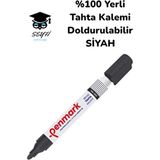 %100 Yerli Beyaz Tahta Kalemi Siyah Doldurulabilir
