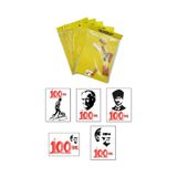 100, Yıl Atatürk Kum Boyama Kartı Seti Jumbo Boy 5 Adet-red Castle Kb-rc-058