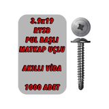 1000 Adet 3.9X19 Rysb Matkap Uçlu Akıllı Vida Pul Başlı