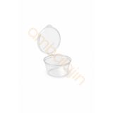 1000 Adet1 oz Kendinden Kapaklı Sos Kabı – 30 ml Şeffaf Plastik Kap