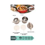 1000 Katalog 57855210126238180184975 1800Ml Lunchbox 2 Katlı 4-6 Saat Sıcak/soğuk Termos Özellikli Çelik Sefer Tası Yemek Kutusu Kahverengi Açık