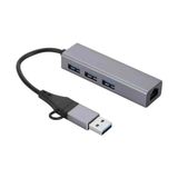 1000 Mbps Gigabit Usb-C ve Usb-A Girişli 4 Port USB 3.0 Hub Gigabit Ethernet Adaptörü – 1000 Mbps Kablolu Internet, 5gbps Veri Aktarımı, Çoklu Bağlantı Desteği, Kompakt Abs Gövde | ZR1109 - 1 GB - 00-Siyah - Beyaz - Option-1