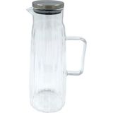 1000 ml Metal Kapaklı Cam Yağlık Sürahi BOR001 - 1 lt