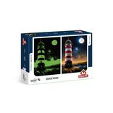 1000 Parça Neon Yıldız Kapısı Puzzle - Gece Parlayan Tasarım