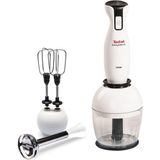 1000 Watt Güçlü ve Şık Beyaz Blender Seti, Hızlı ve Kolay Kullanım - Ahşap - Beyaz