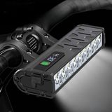 10000 Lümen 17 LED USB Şarjlı Bisiklet Farı 10000 Mah Su Geçirmez 17 LED Bisiklet ve Scooter Fe - Çok Renkli
