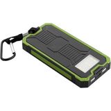 10000 Mah Güneş Enerjili 2 USB Lı Powerbank - Yeşil