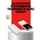 10000 Mah Taşınabilir Powerbank – Çift Çıkışlı Type-C ve Lightning Uyumlu