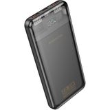 10000mAh 22.5W + PD20W Fully Compatible Güç Bankası Powerbank iPhone ile Uyumlu Şarj Seviyesi LED Gösterli Kompak ve Modern Tasarım Güç Bankası BJ52 - Siyah